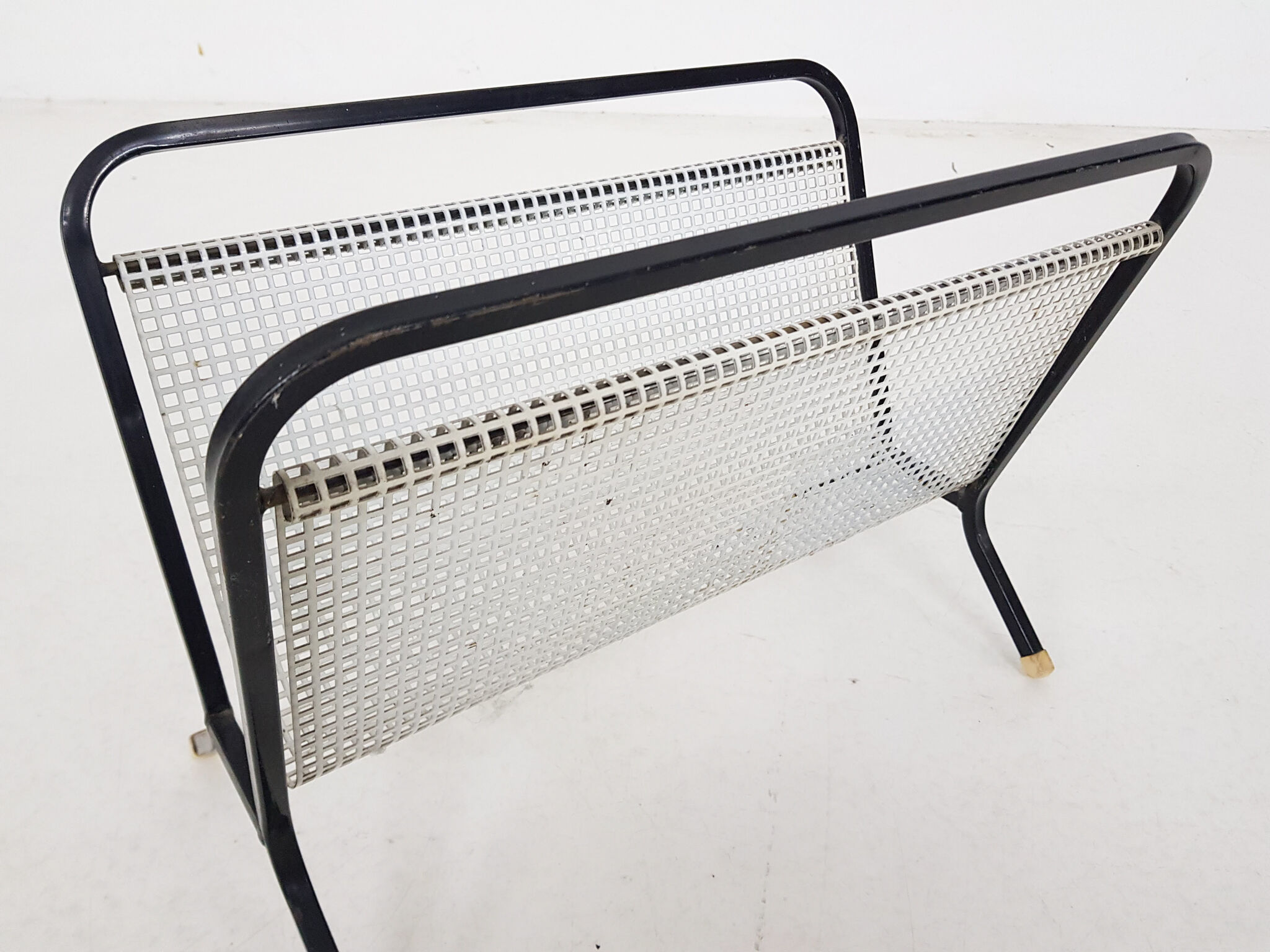 Metal Pilastro style magazine stand, The Netherlands 1950's