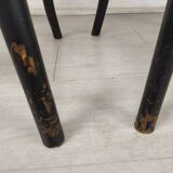 Pair of black bistro chairs