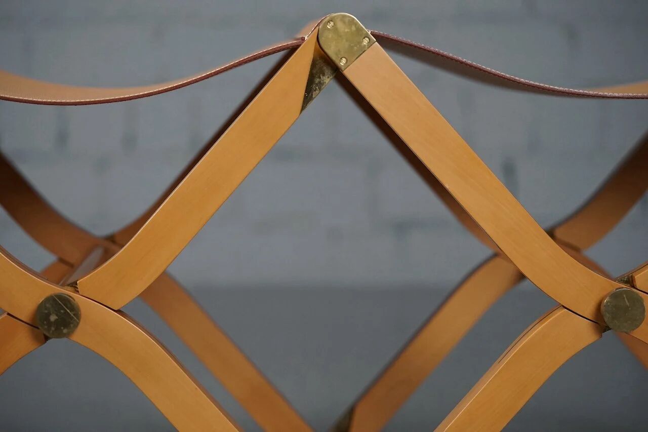 Pippa folding bench by Rena Dumas for Hermès Paris
