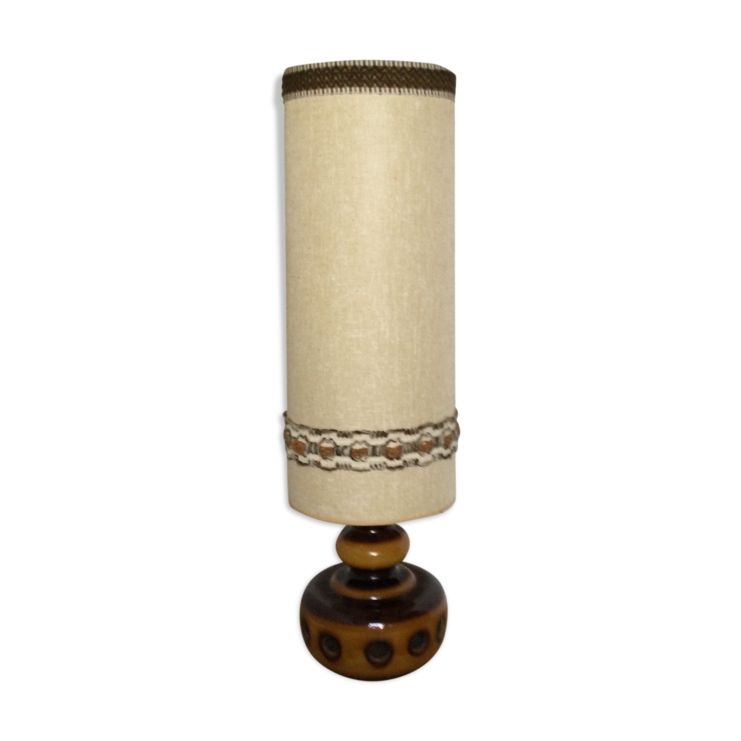 Vintage ceramic foot lamp to lay