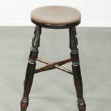 Antique English Windsor stool from the early 19th century