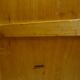 Vintage sliding curtain binder cabinet 60s
