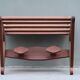 1950s wall coat rack in teak