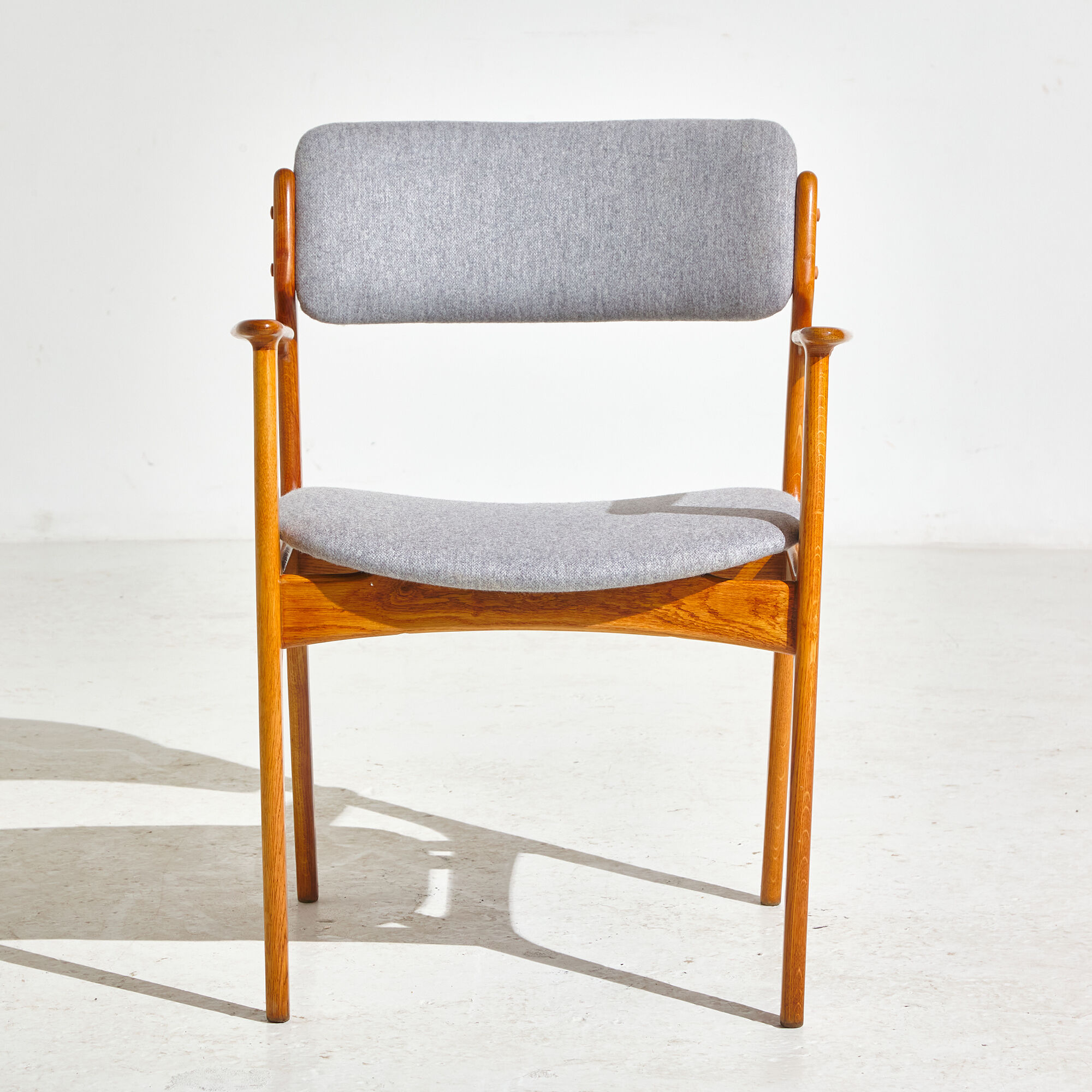 Model 49 oak armchairs by Erik Buch for O.D. Møbler