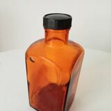 Old amber pharmacy bottle