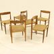 Set of 6 Rosewood Dining Chairs by H.W.Klein for Bramin, Denmark, 1960s