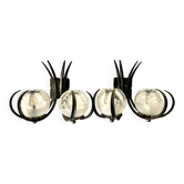 Brutalist paire d appliques verre Mazzega , Italie 1960