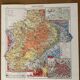 Ancicenne map of the paris basin paris from 1945