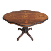Napoleon III walnut burl table