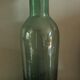 Bouteille, vase en verre vert