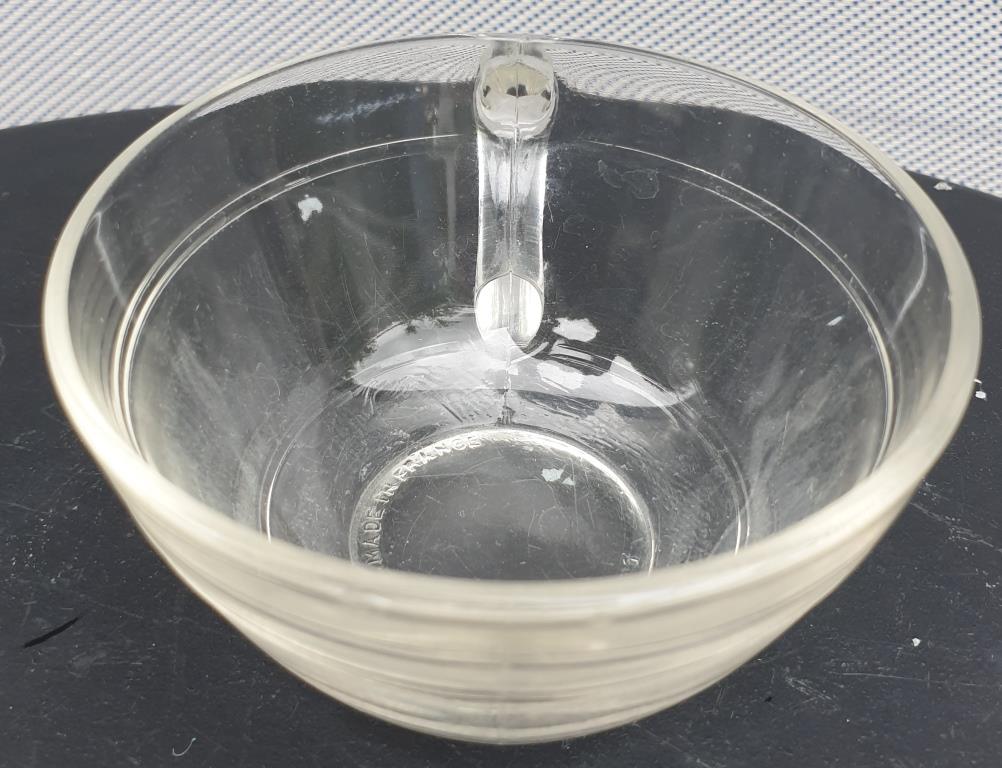 Set 11 cup vintage Duralex transparent glass