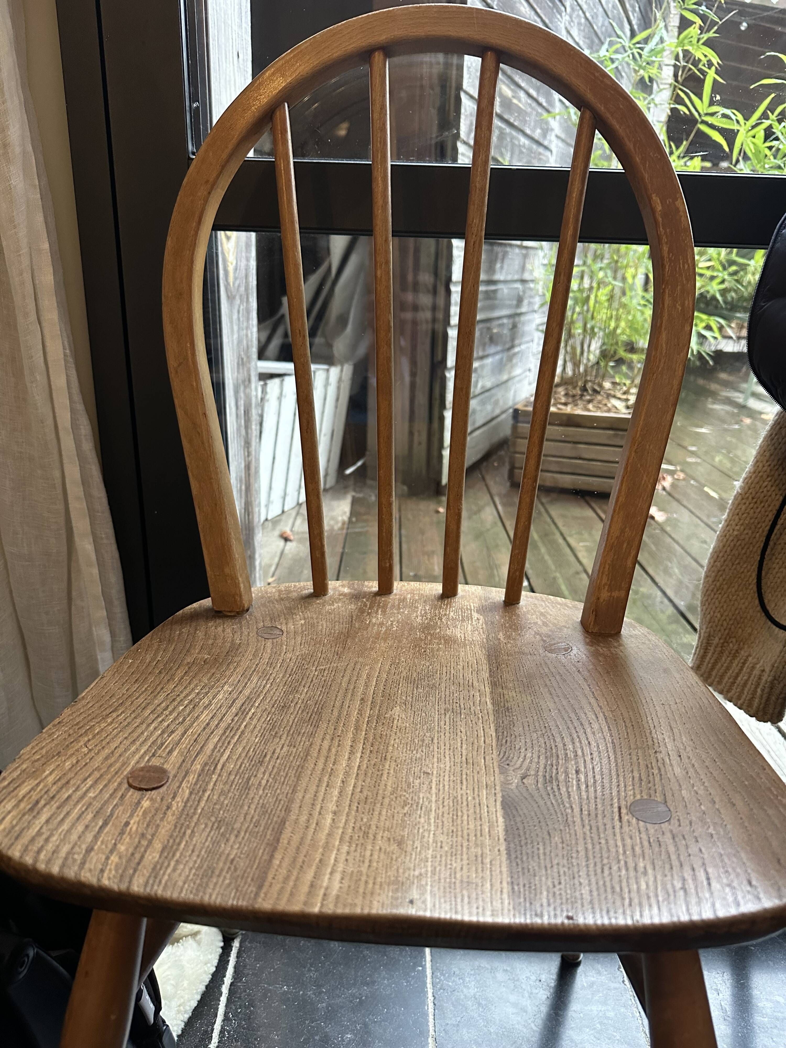 Lot of 4 Ercol chairs BS 1960 JH 2056