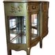An eventful Venetian-style line, green laqué wood decorated with flowers