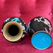 Pair of cloisonné vases.