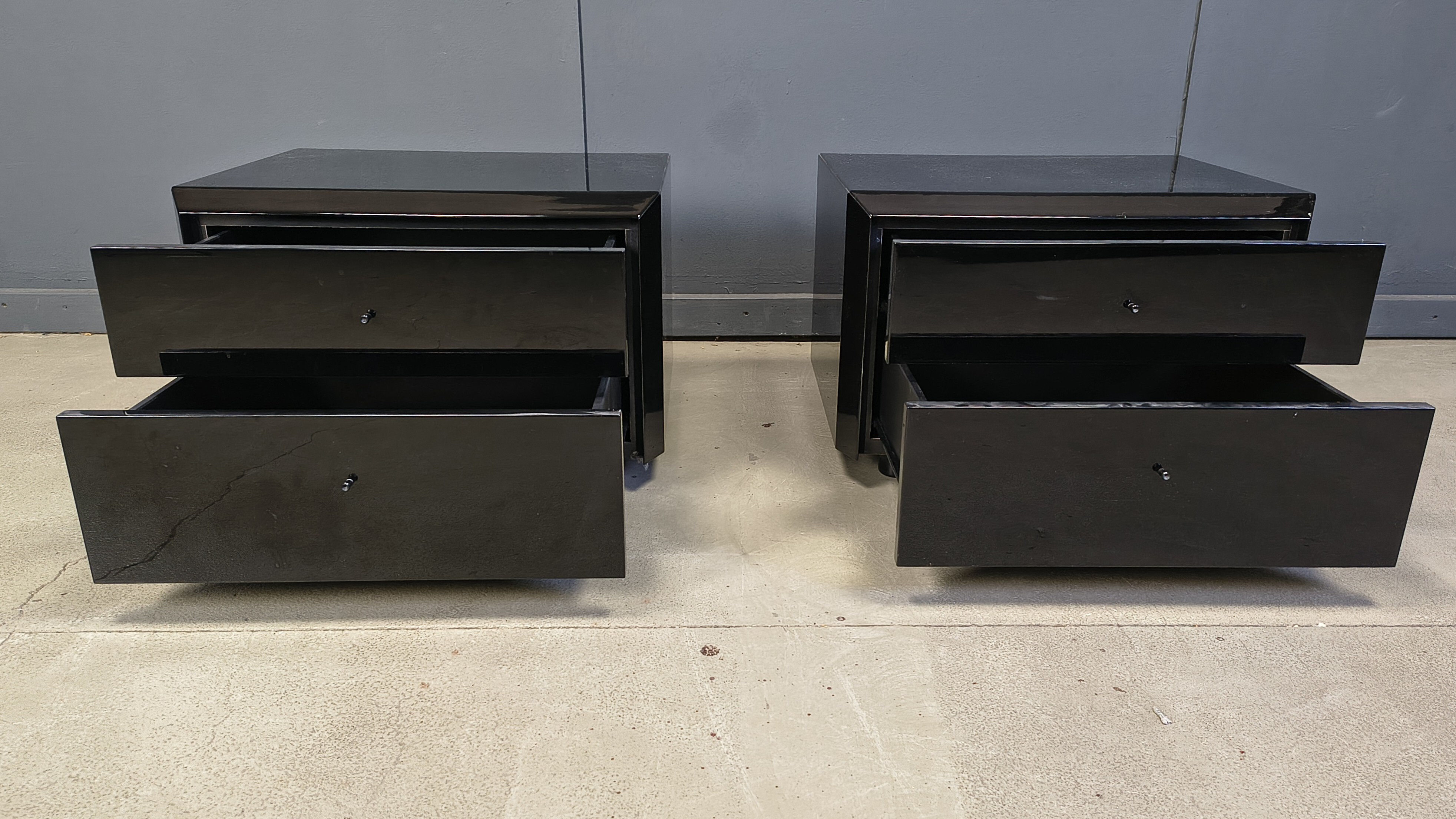 Pair of bedside cabinets by Interlubke, 1970s