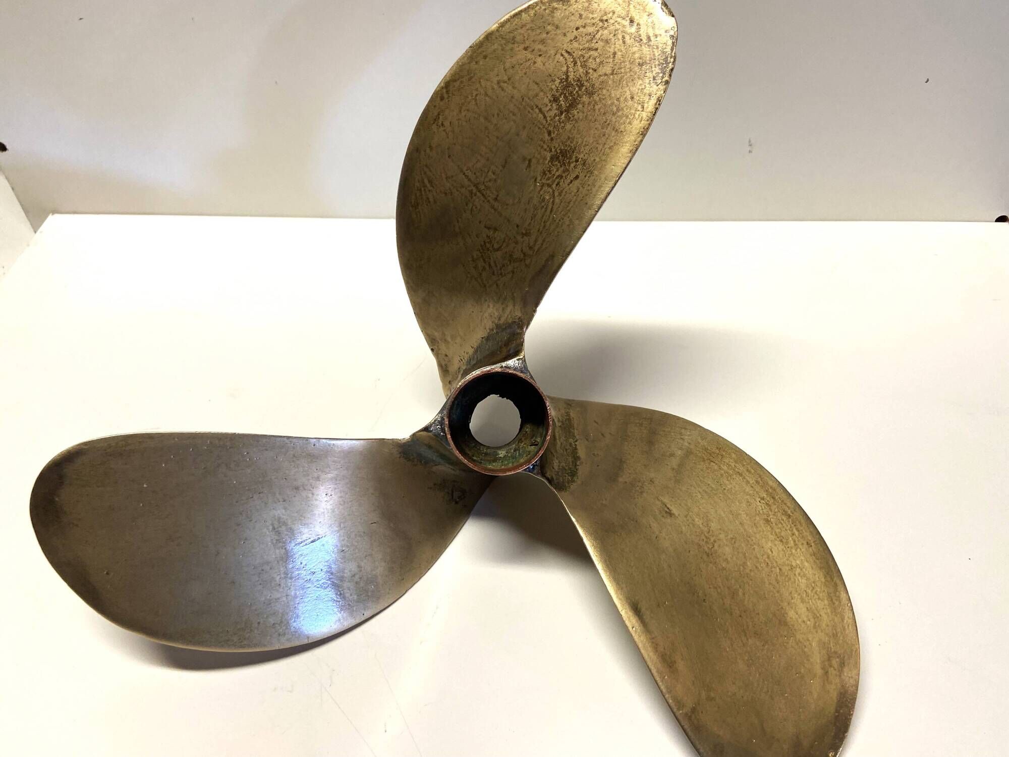 Antique Marine Three-Blade Boat Propeller Solid Bronze Early 1900s