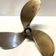 Antique Marine Three-Blade Boat Propeller Solid Bronze Early 1900s