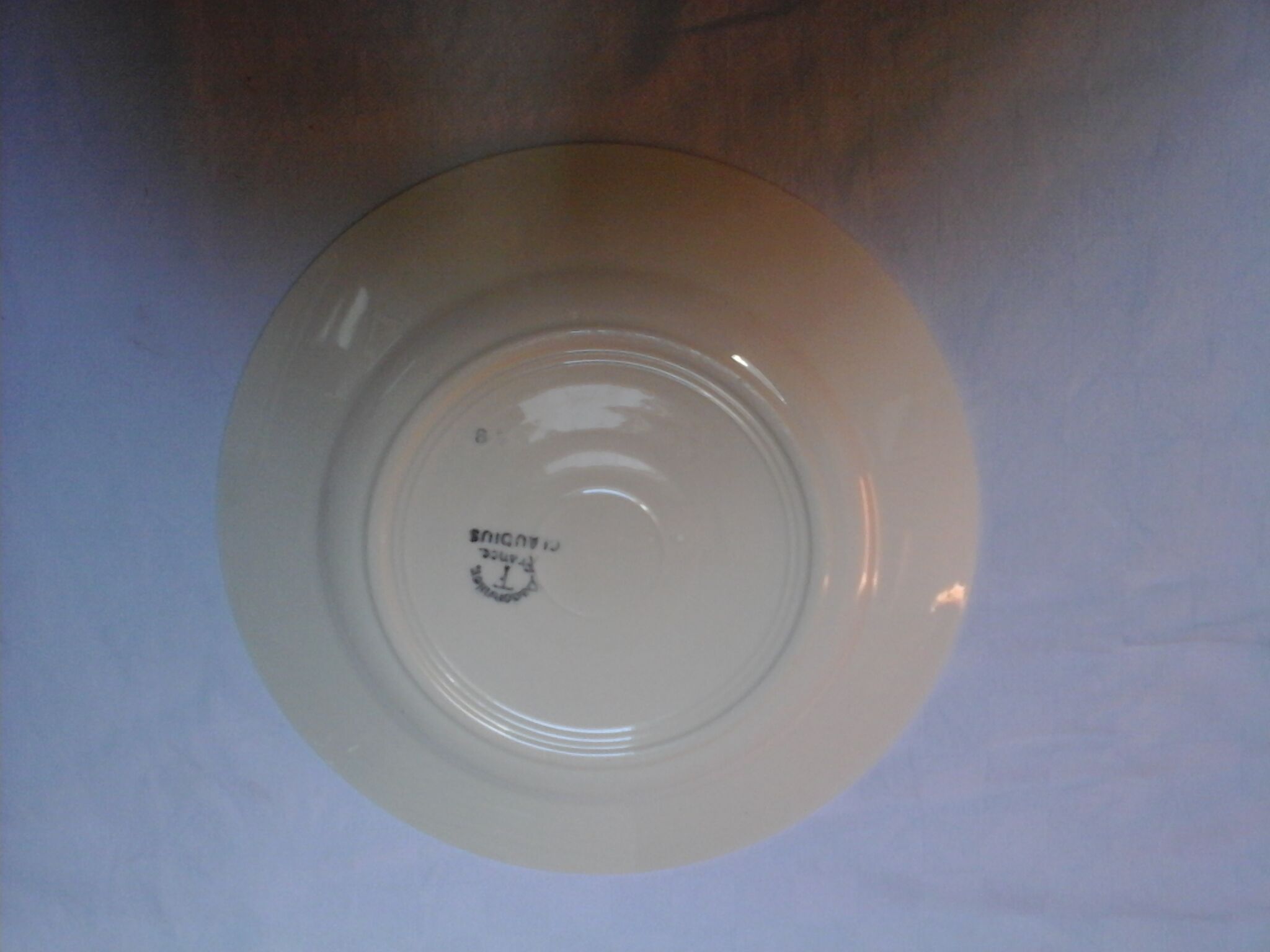 12 assiettes plates claudius / badonviller