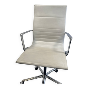 Fauteuil ICF cuir blanc
