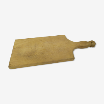 Ancienne planche à découpé en bois 47cm