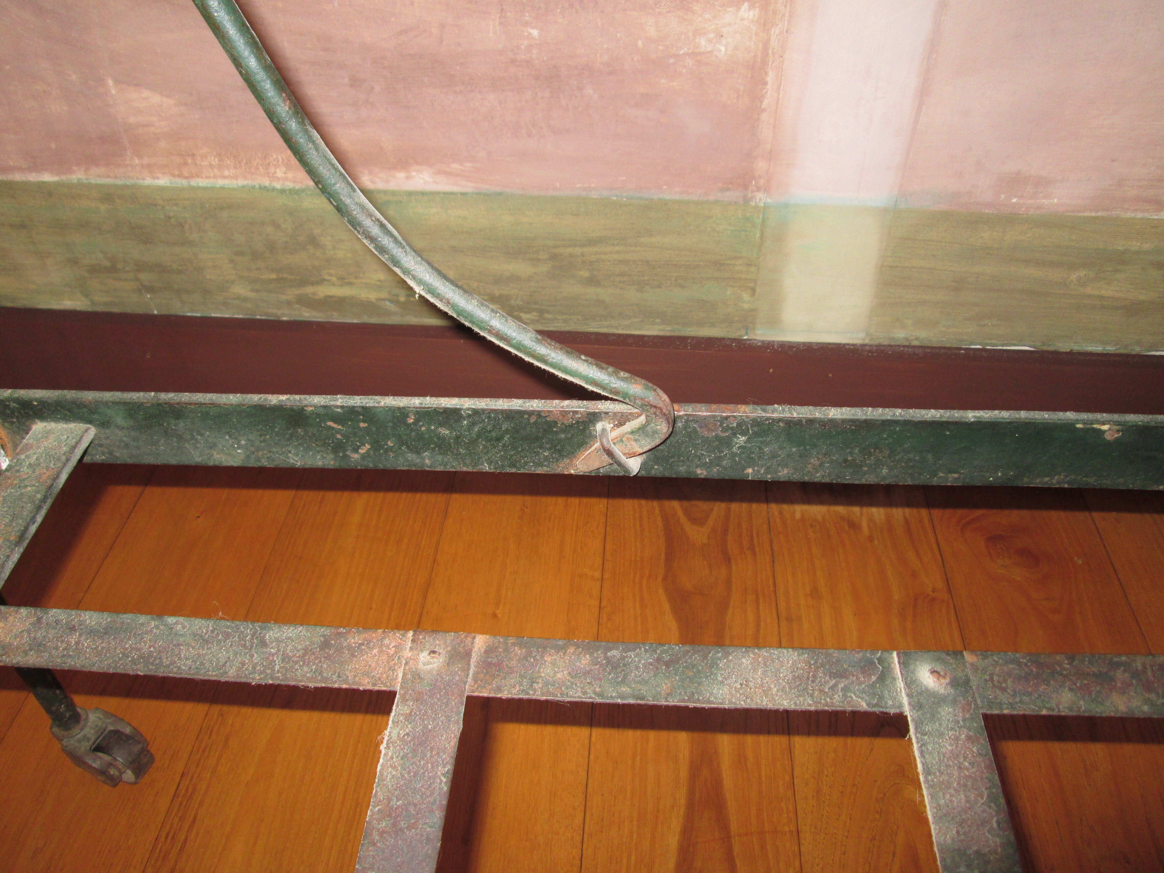 19th century wrought iron bed