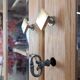 GLASS CABINET IN SOLID OAK