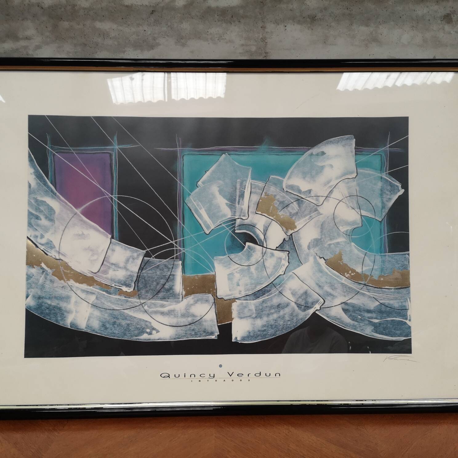 quincy verdun poster intrados signed in pencil verdun