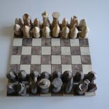Handmade soapstone chess set / Soap stone chess