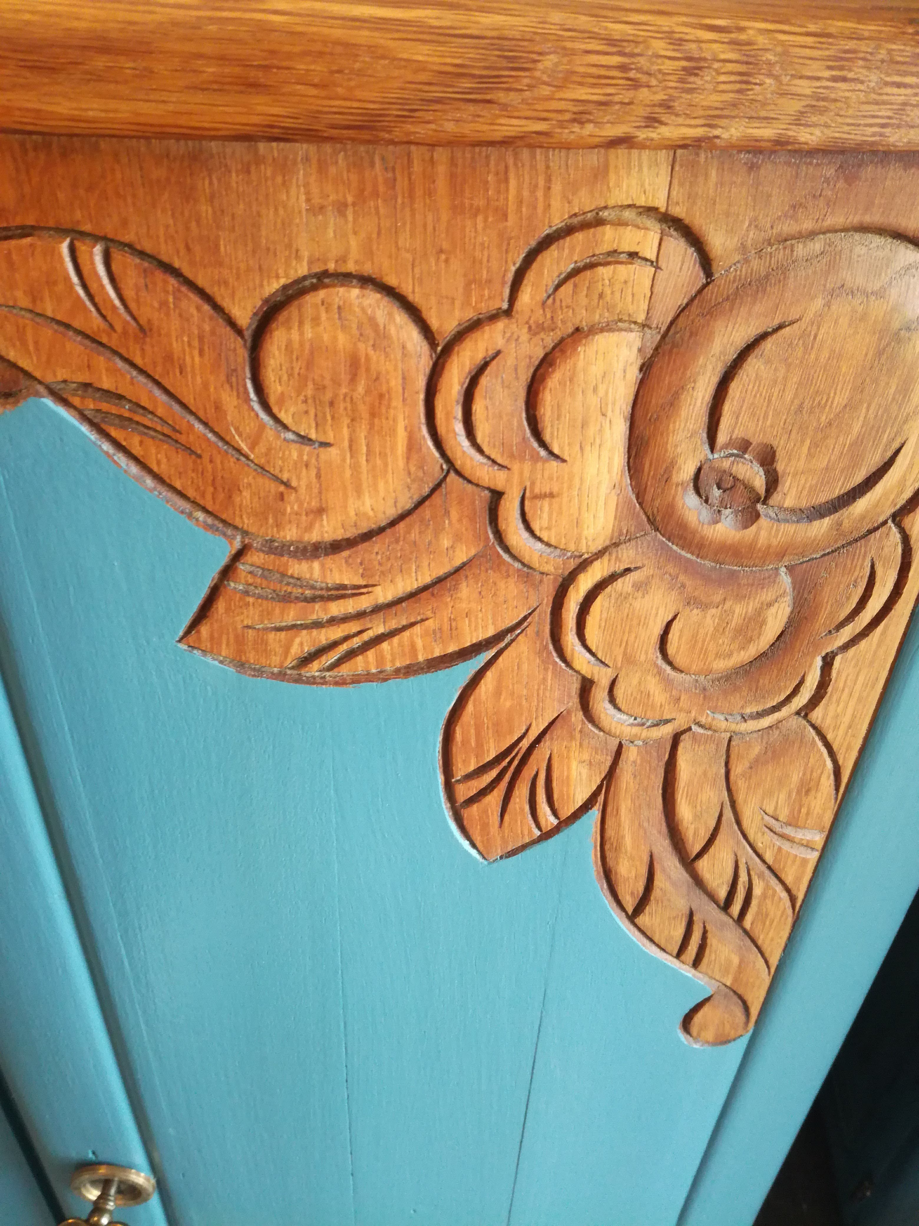 Buffet art deco blue storm