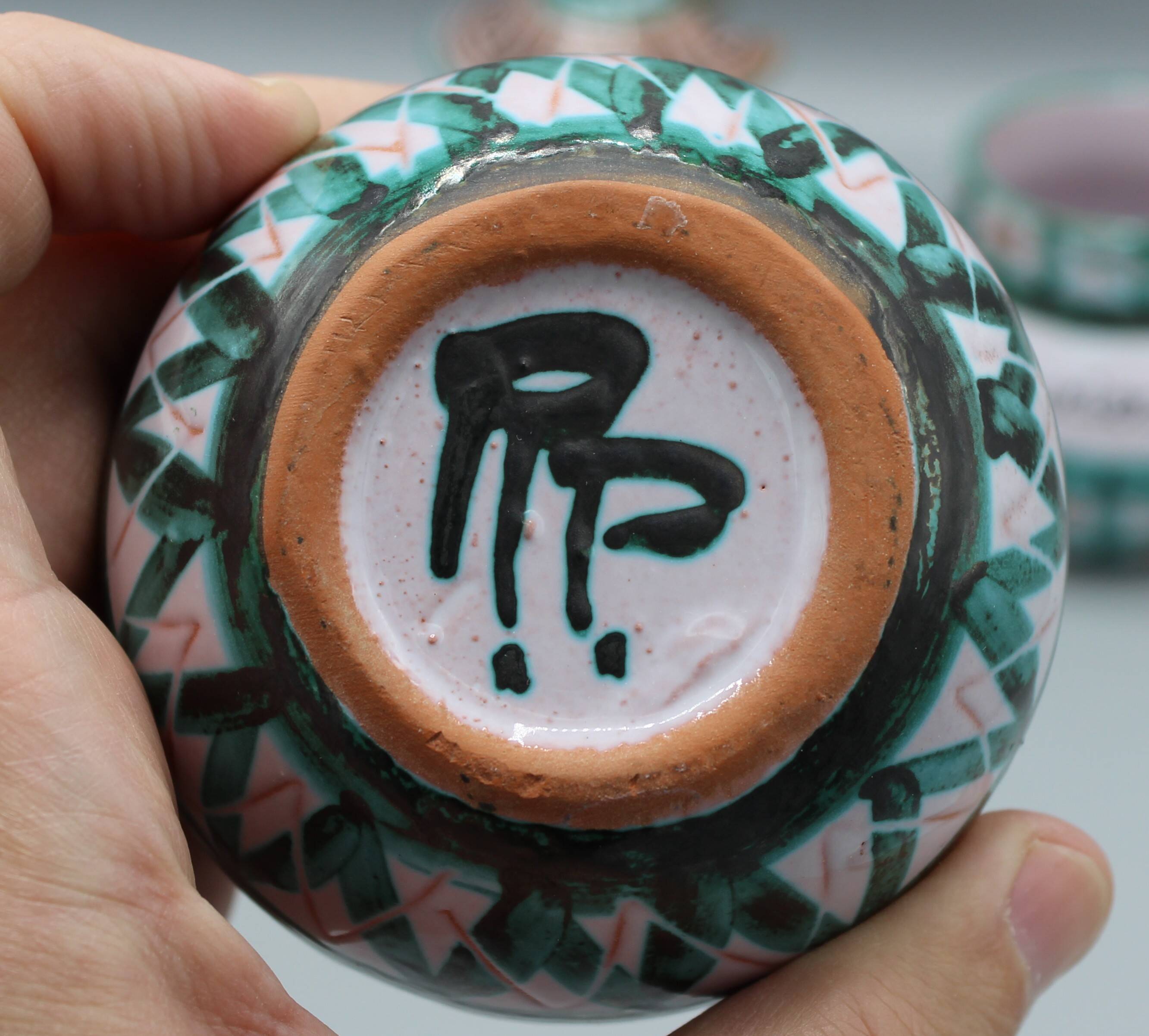 Lot ceramique vintage design roert picault cuisine vallauris