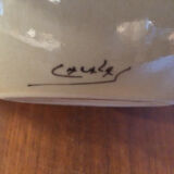 Ball vase in enamelled earthenware Cazalas signed design 30s - 40s