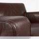 Fauteuil en cuir Apta Imprimatur de B&B Italia Maxalto par Antonio Citterio