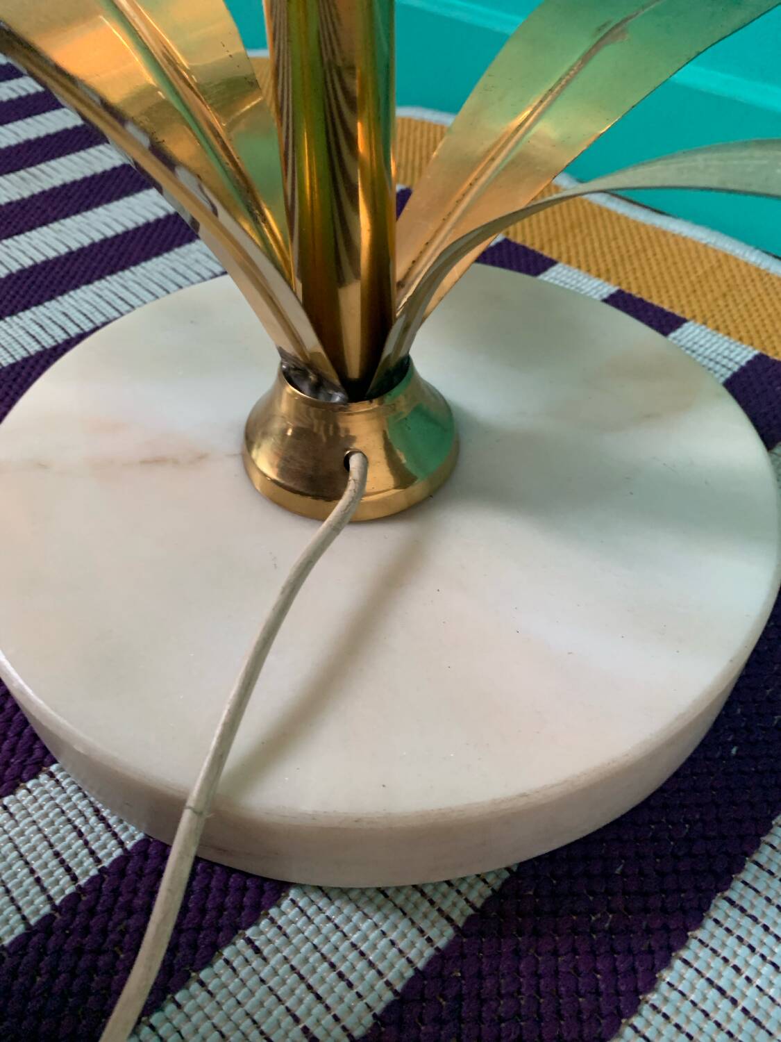 Vintage flower floor lamp