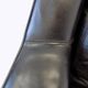 ESA model 802 pair of black leather lounge chairs by Werner Langenfeld