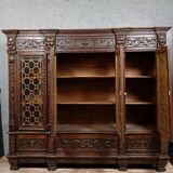 Renaissance-style walnut library, circa 1850