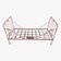 Wrought iron bed from the 19th century, 190cm x 80cm.