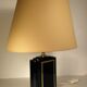 Lampe de table noir et or annees 70-80