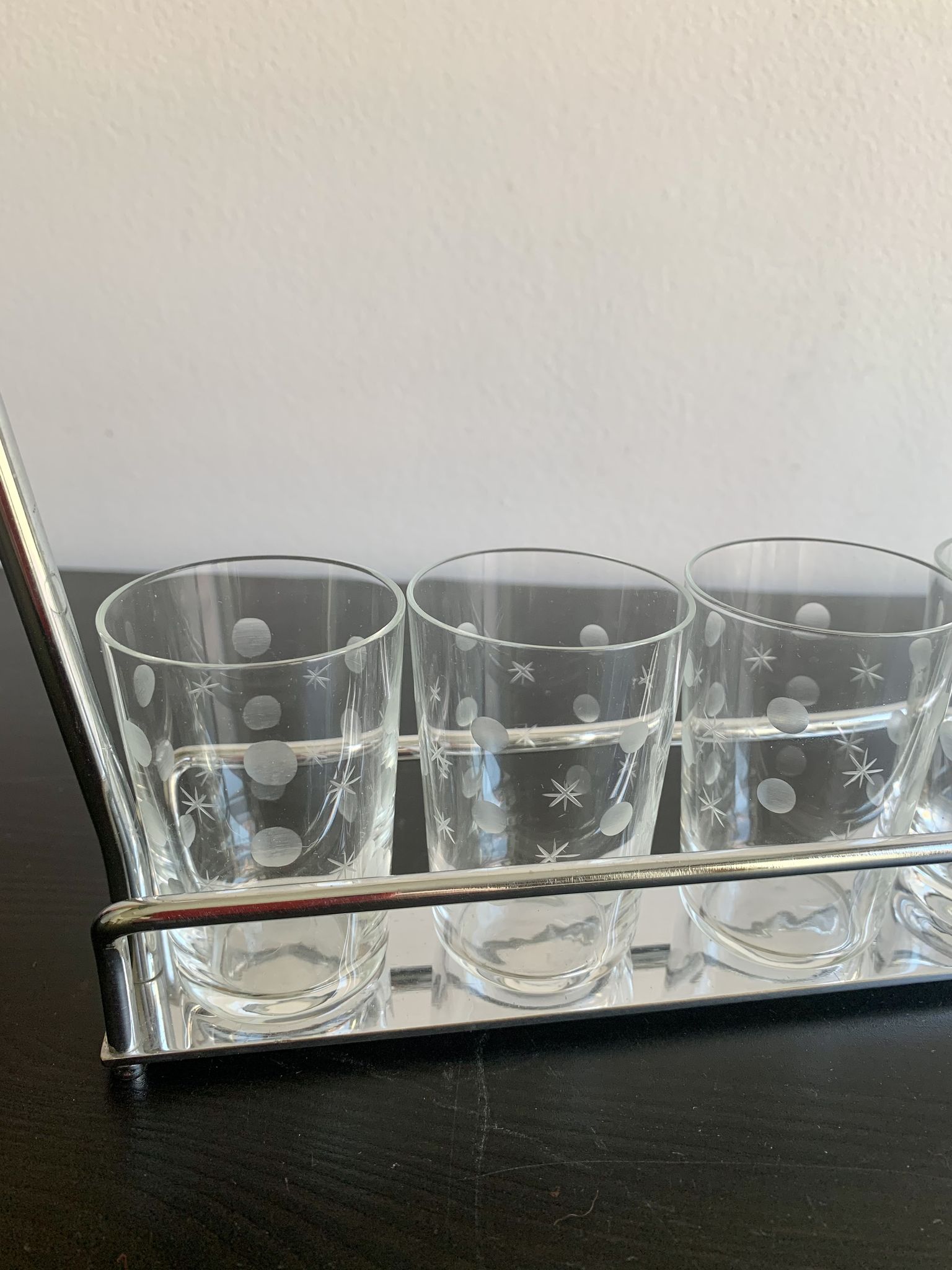Set of 6 glasses,  1960s