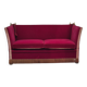 1960s, Danish velour 2 seater drop arm sofa, velour, original condition.