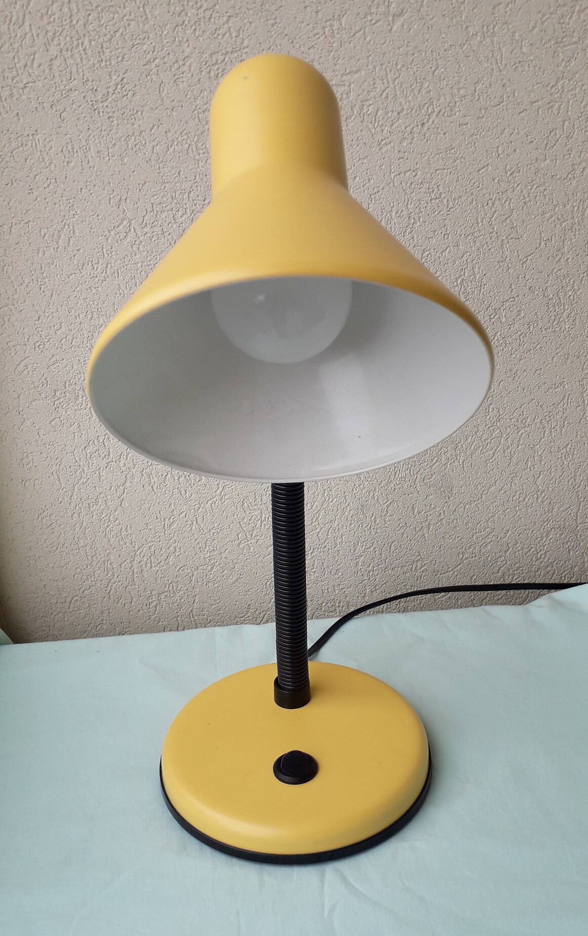 Yellow desk lamp