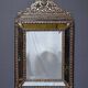 Beaded Mirror in Repoussé Brass, Louis XV style – 2nd part of the 19th century