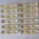 12 knife rests with resin inclusion. 1970s.