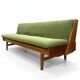 Mid-century retro vintage Czech seating & Hikor folding daybed, 1960s