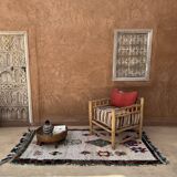 Tapis Berbère Boucherouite coloré - 119 x 224 cm