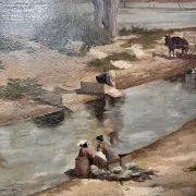 "Washers of the Manzanares", Madrid school, costumbrism, early 20th century – Spain