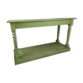 Green console table
