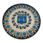 Emaux de Longwy plate numbered 1980