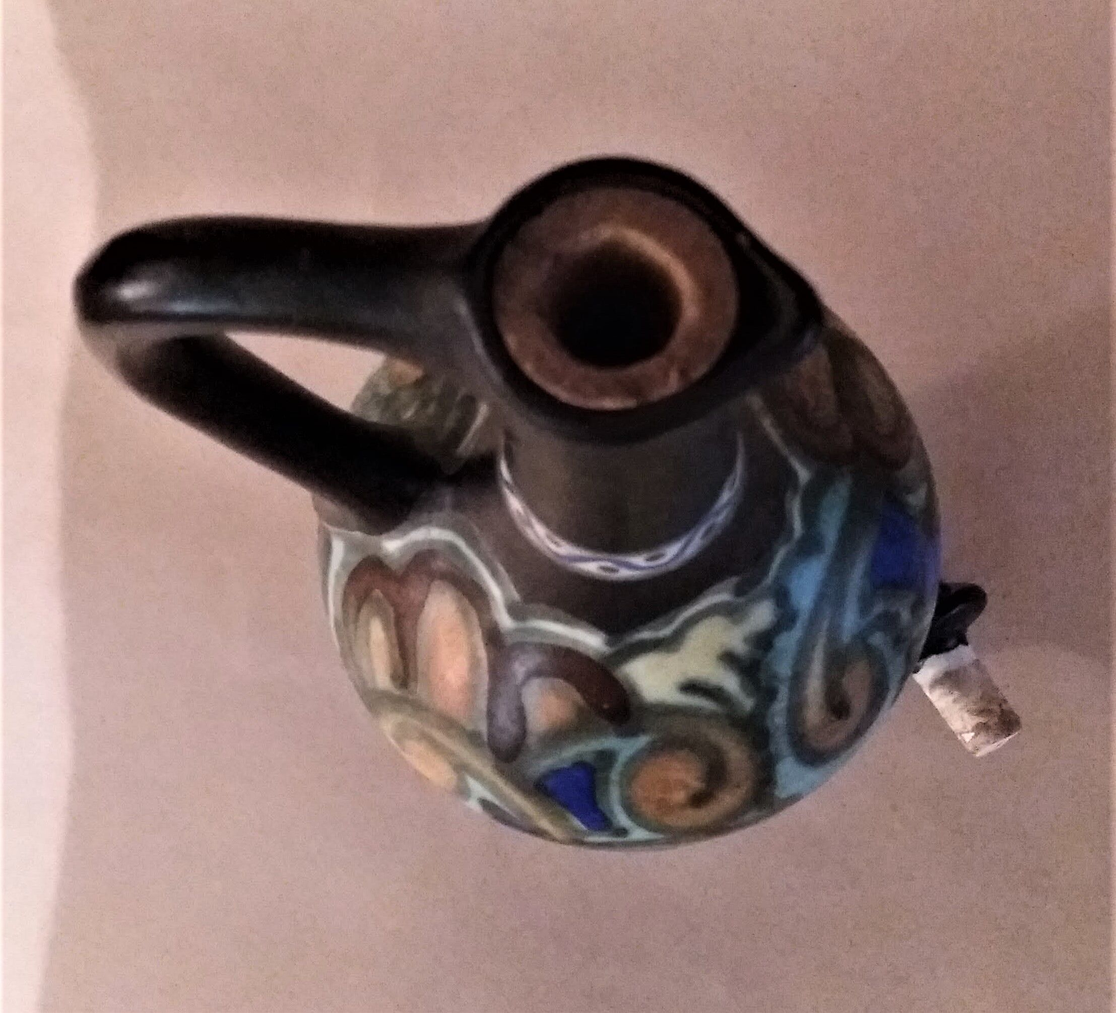 Ceramic carafe Gouda Bergen Holland art deco