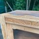 Vitrine vaisselier vintage en bois massif art déco 1950