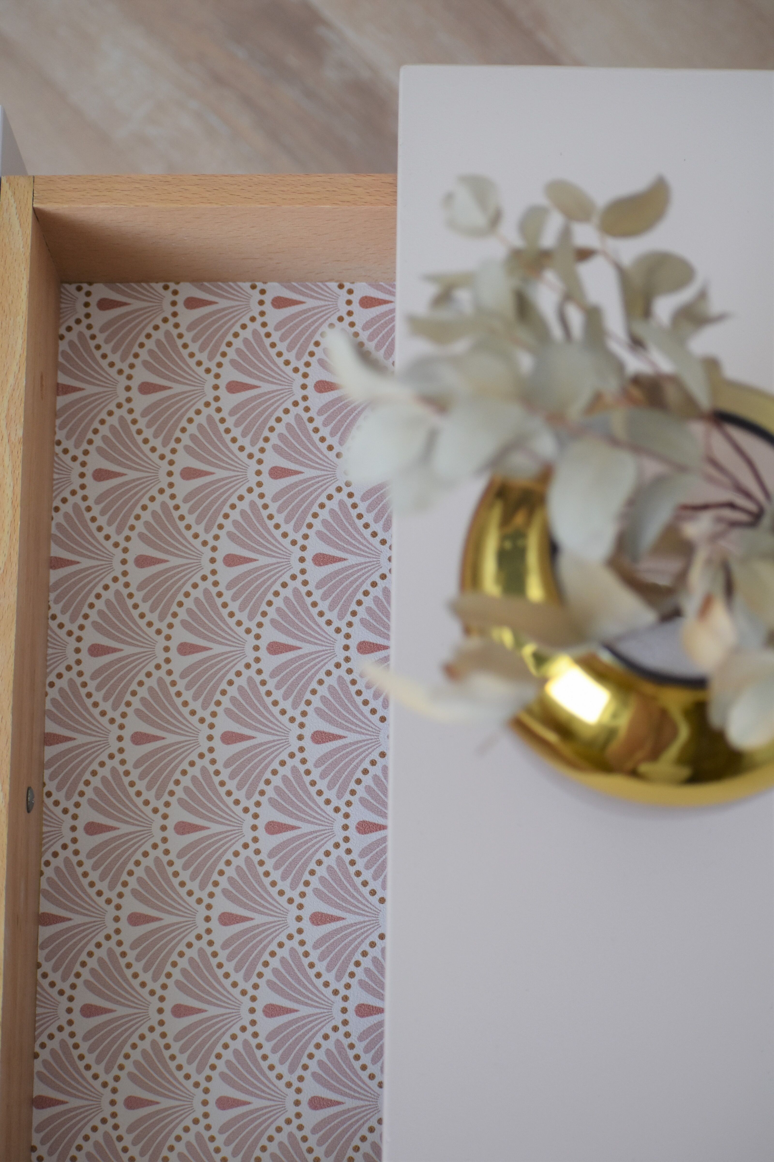 Pair of vintage bedsides - pink boudoir